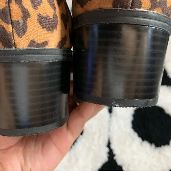 A New Day- Leopard-Print Chelsea Ankle Boots in Brown/Black - Picture 5 of 7